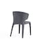 Manhattan Comfort Conrad Woven Tweed Dining Chair in Black - Set of 4 2-DC031-WBK - alternate 4
